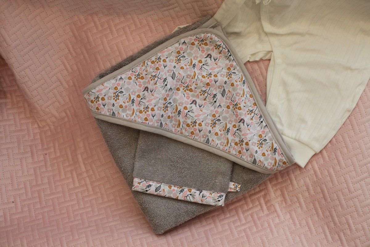 Cape de bain & gant de toilette
