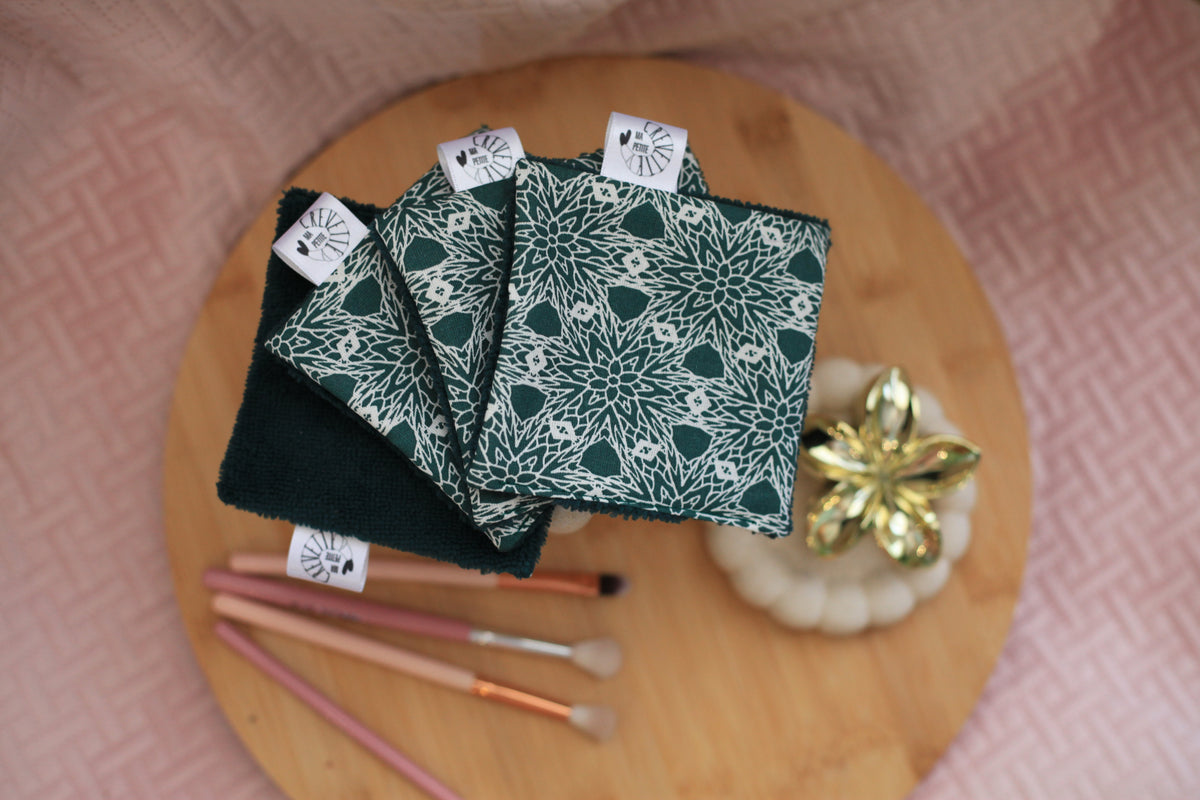 Lingettes réutilisables nuances d’automne