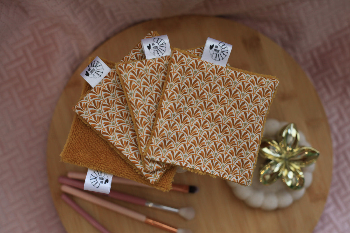 Lingettes réutilisables nuances d’automne