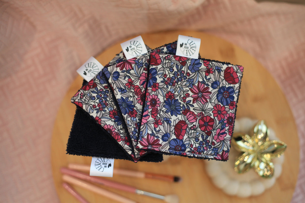 Lingettes réutilisables nuances d’hiver