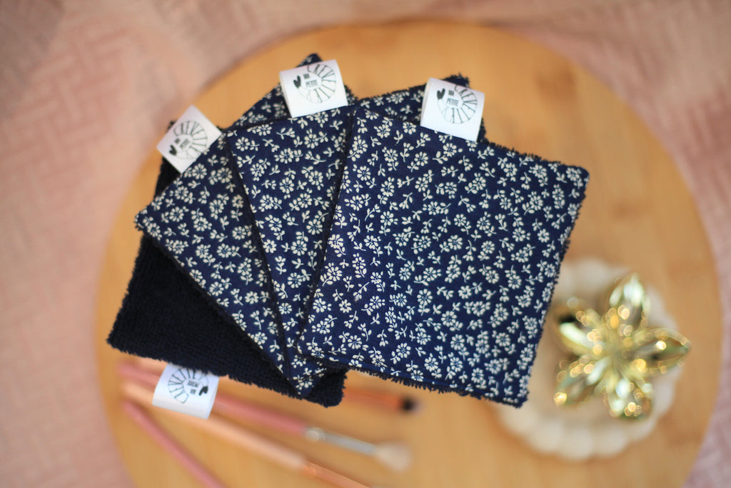 Lingettes réutilisables nuances d’hiver