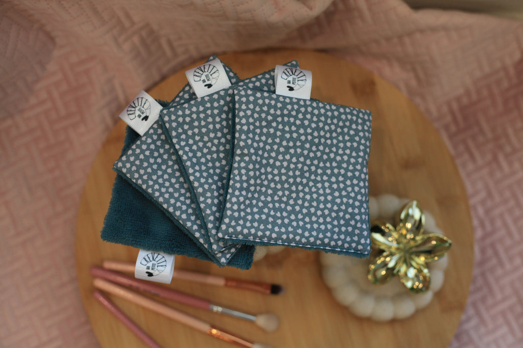 Lingettes réutilisables nuances d’hiver
