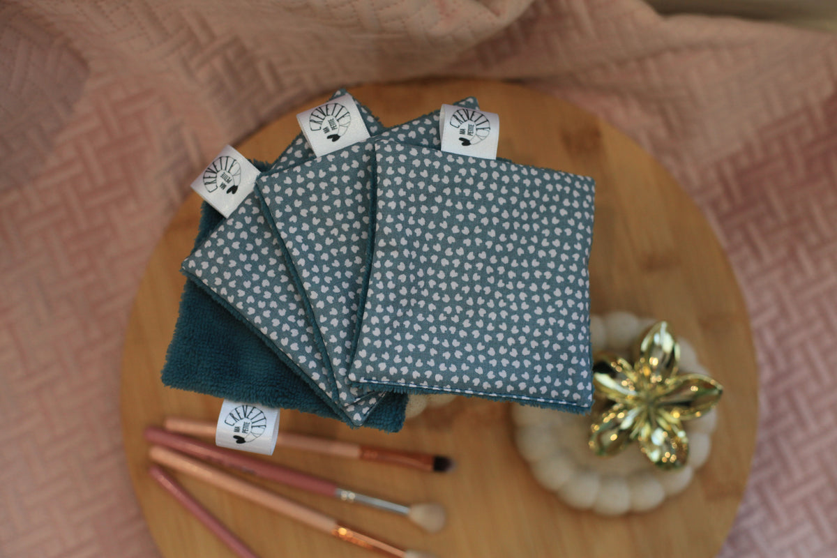 Lingettes réutilisables nuances d’hiver