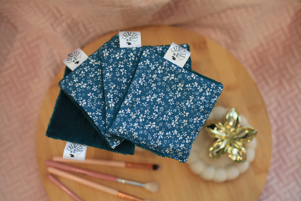 Lingettes réutilisables nuances d’hiver