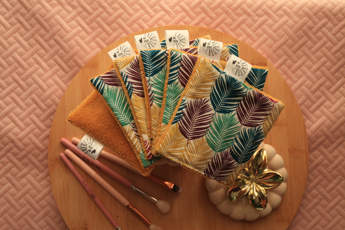 Lingettes réutilisables nuances d’automne