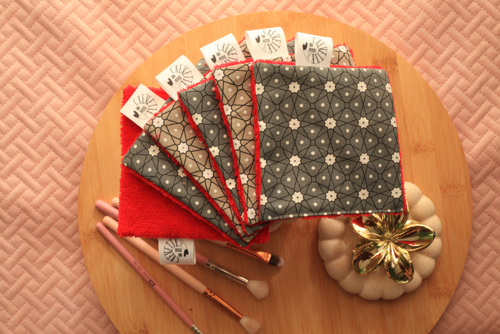 Lingettes réutilisables nuances d’hiver