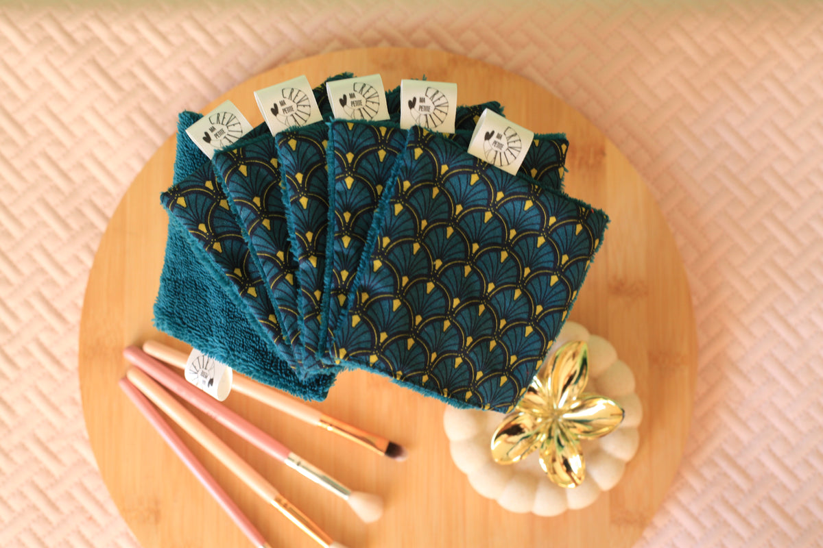Lingettes réutilisables nuances d’hiver