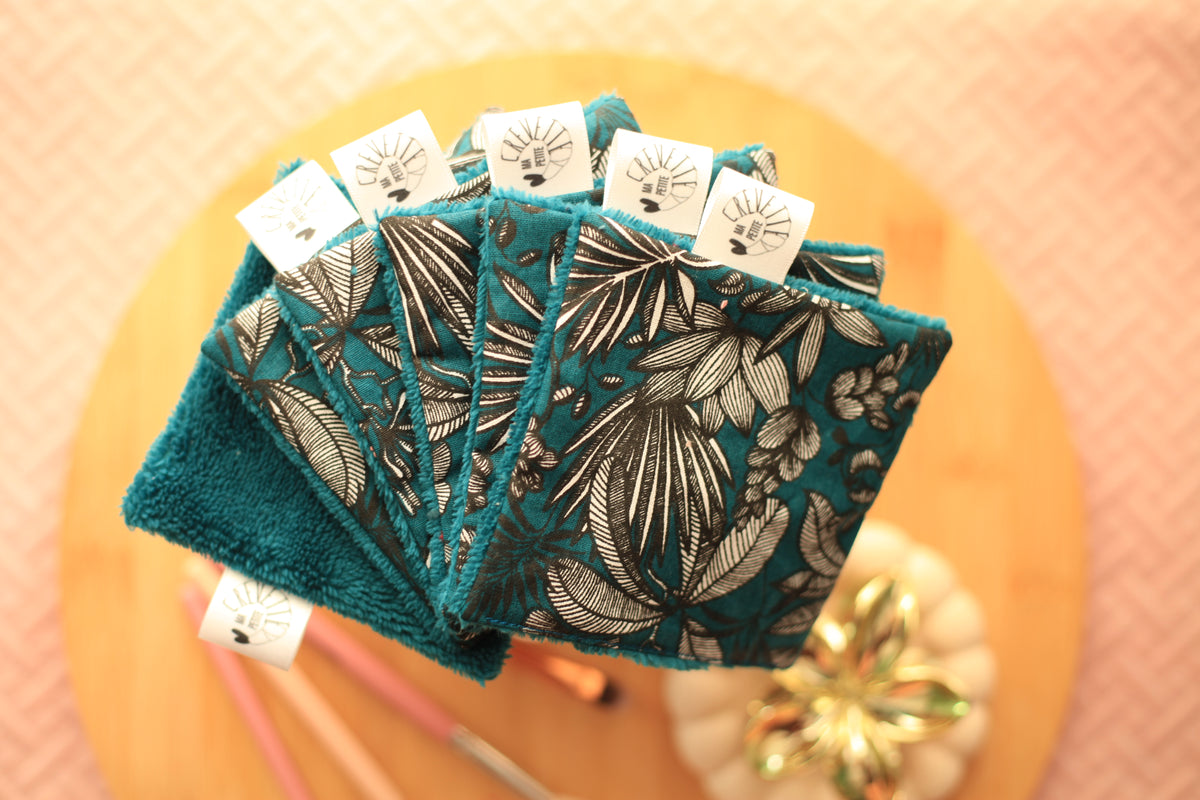 Lingettes réutilisables nuances d’hiver