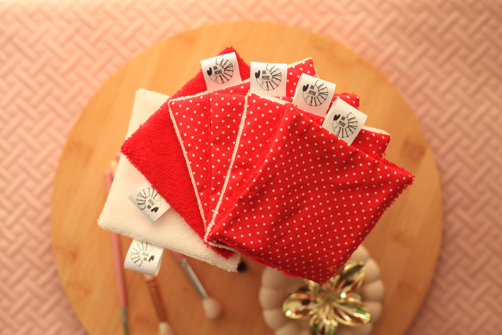 Lingettes réutilisables nuances d’hiver