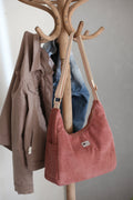 Le Camélia - Sac bandoulière en velours