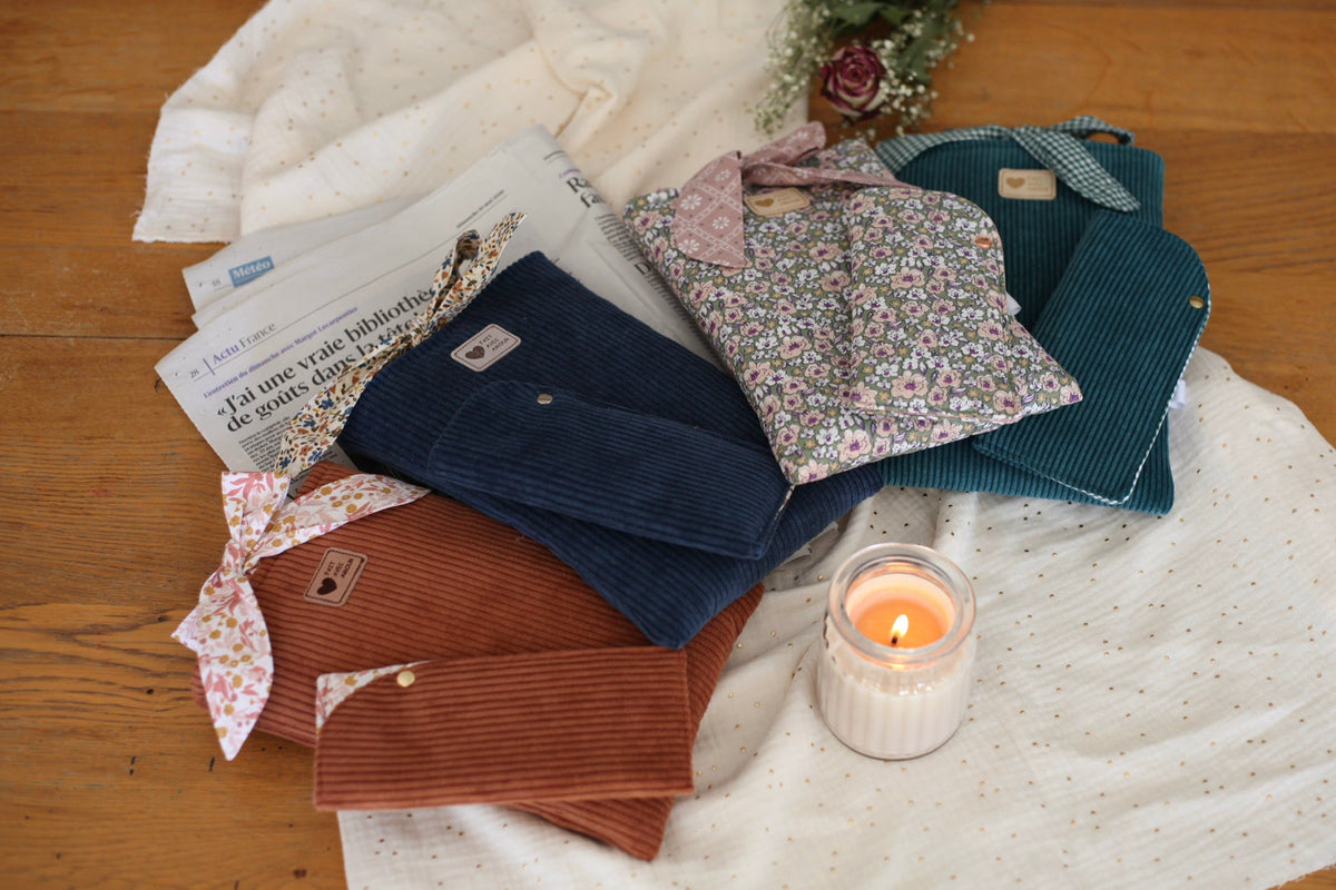 Pochette de livre & son étuis à lunettes